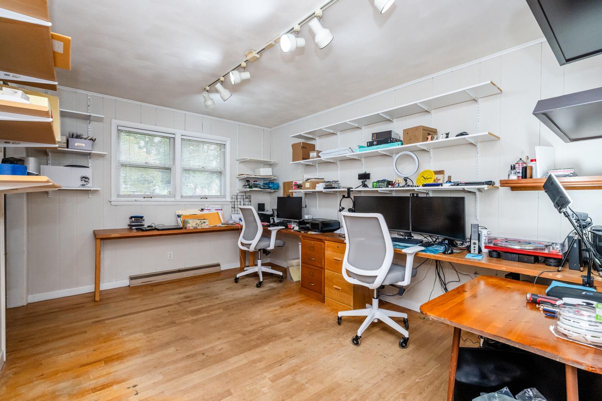 Home Office, Interior, Wood Texture Flooring