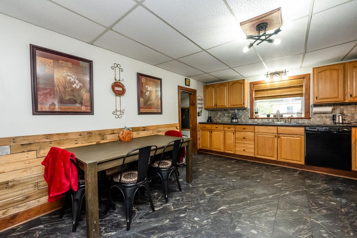 Dining room, Interior, Kitchen