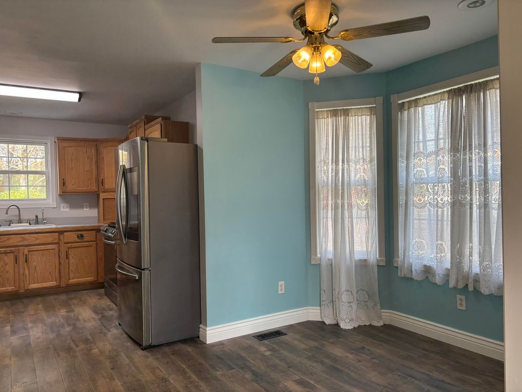 Interior, Kitchen, Wood Texture Flooring