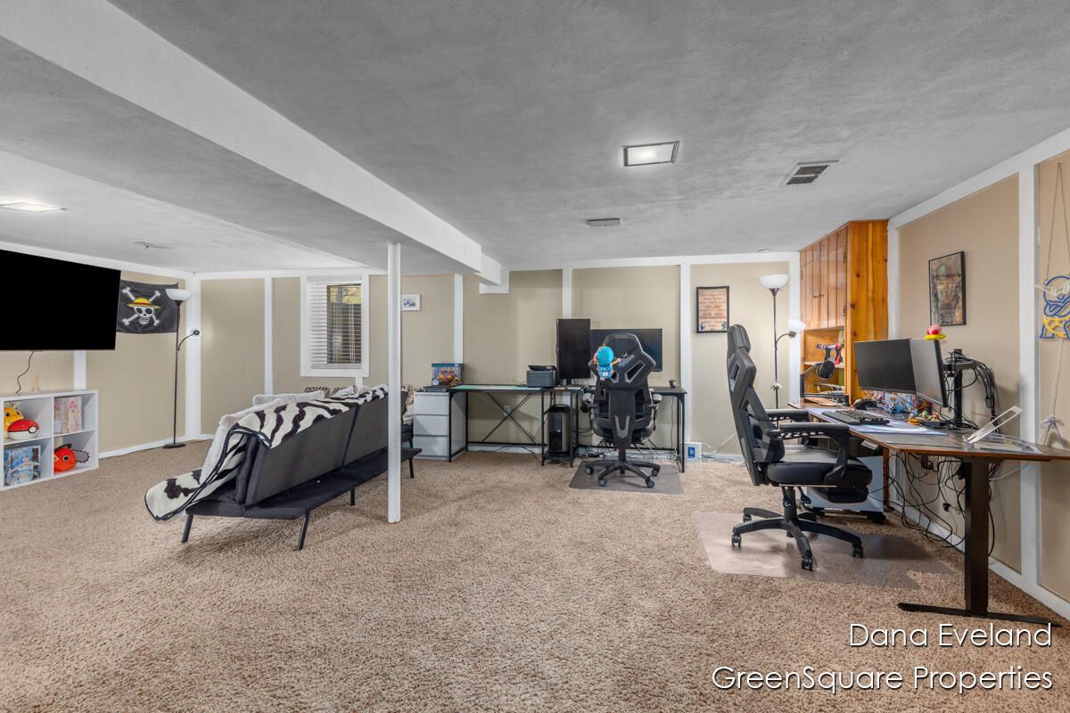 Home Office, Interior, Recessed Lighting