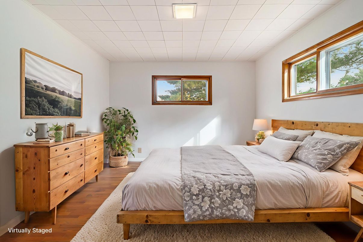 Bedroom, Interior, Wood Texture Flooring
