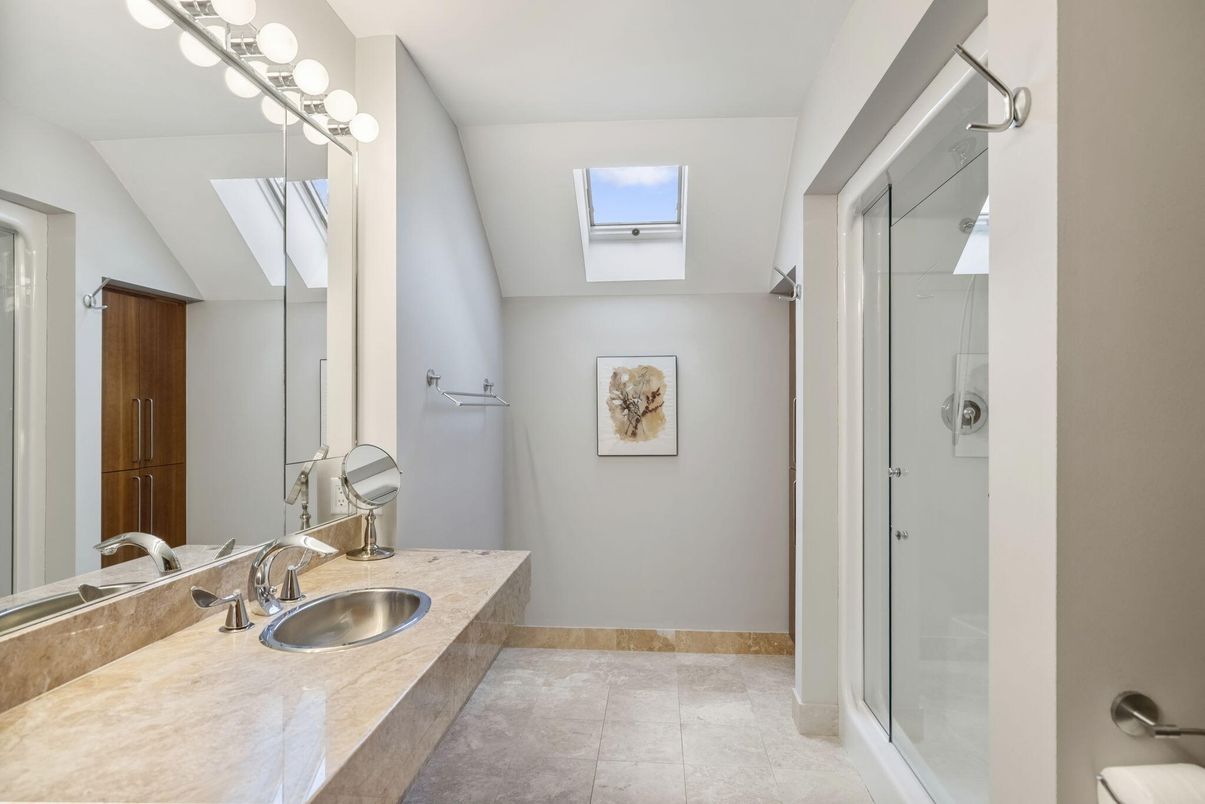 Bathroom, Dual Sink Vanities, Glass Shower, Interior