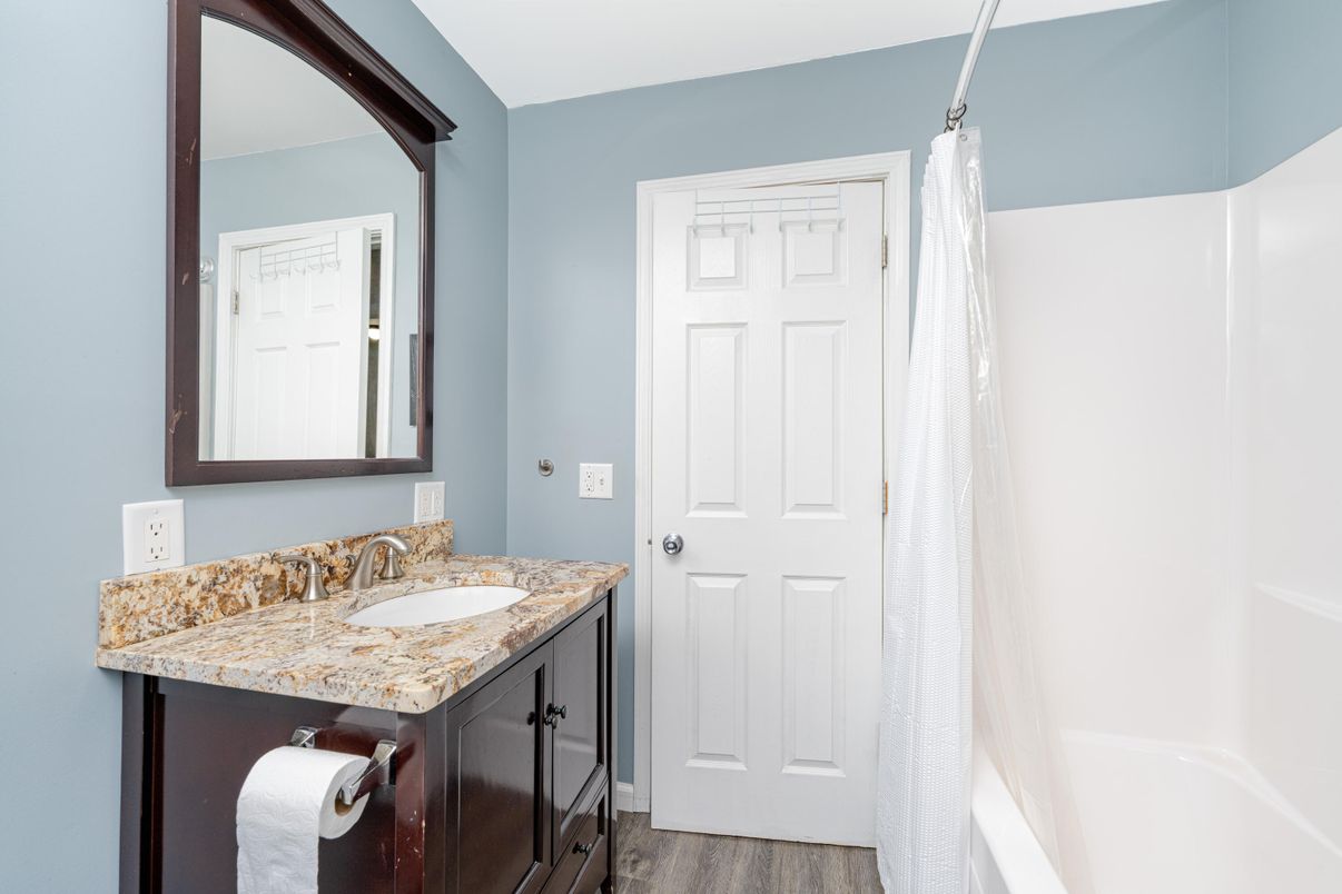Bathroom, Interior, Wood Texture Flooring