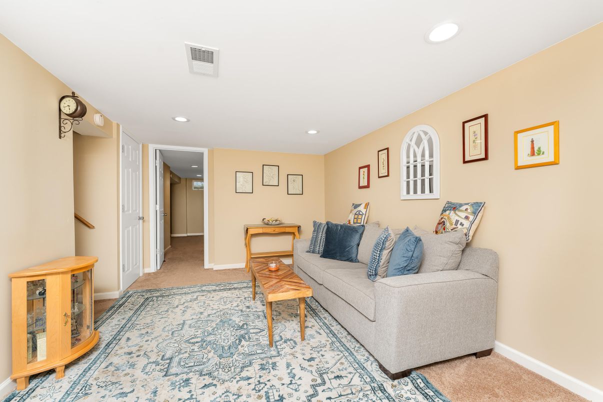 Interior, Living room, Recessed Lighting