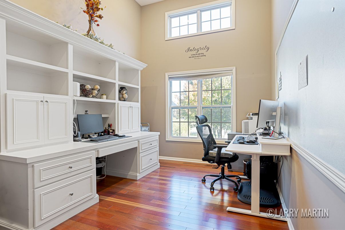 Home Office, Interior, Wood Texture Flooring