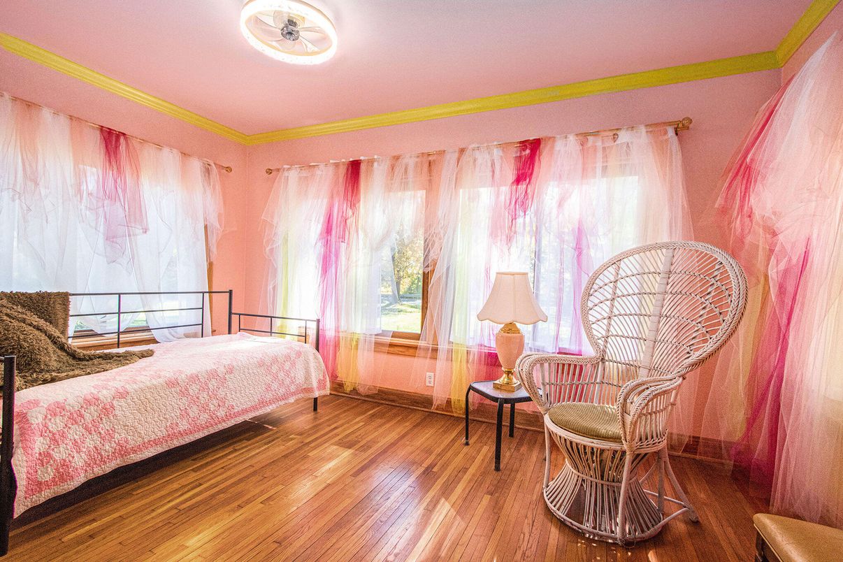 Bedroom, Interior, Wood Texture Flooring