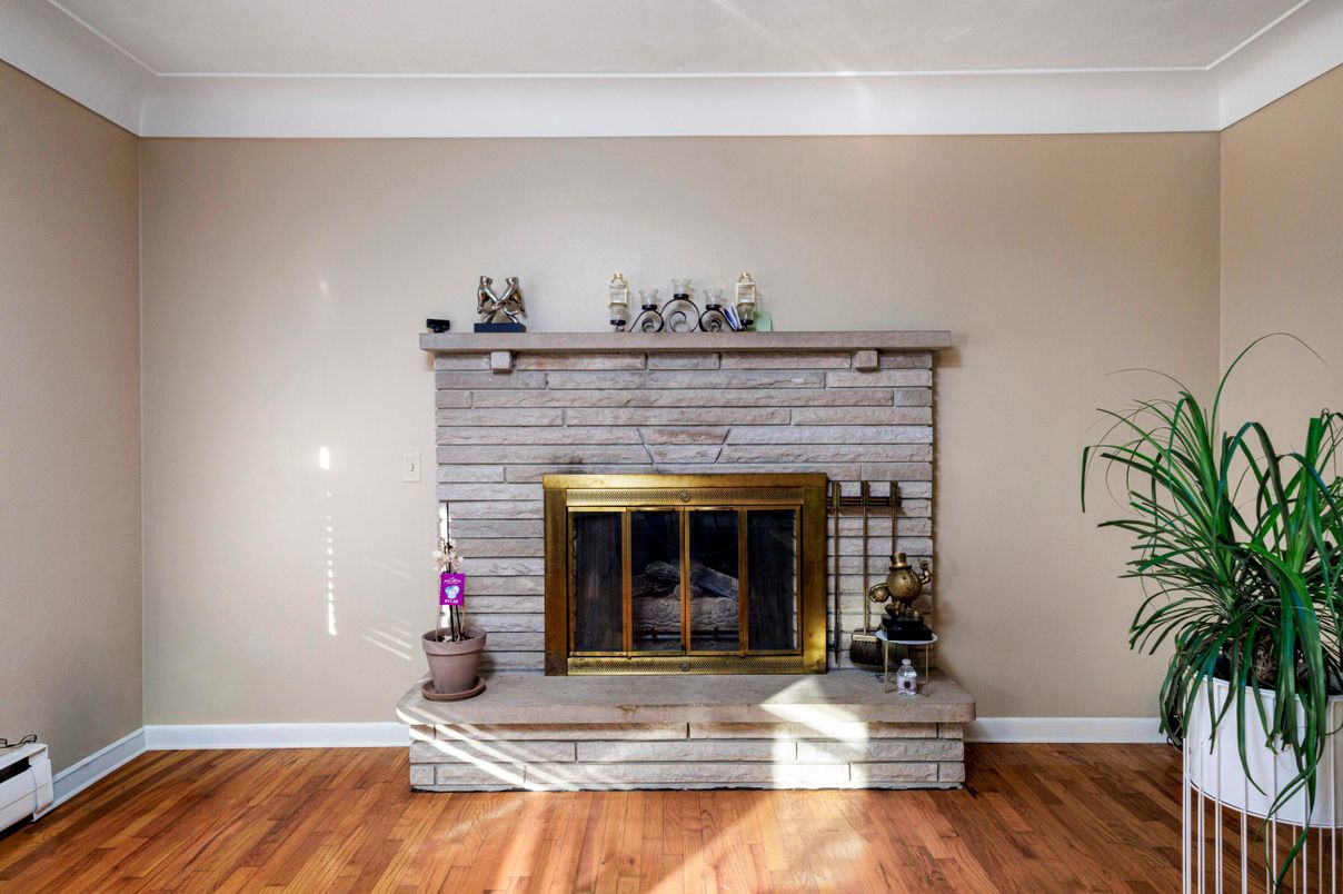 Fireplace, Interior, Wood Texture Flooring