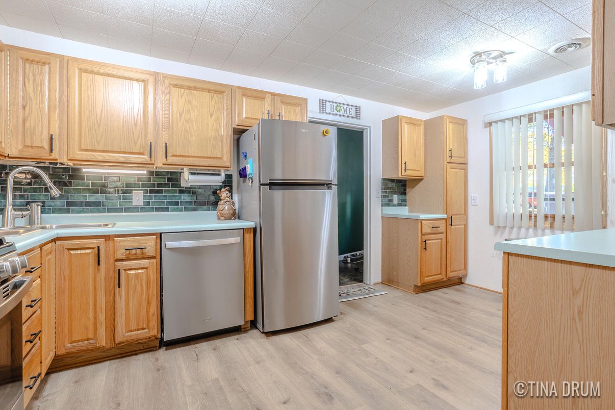 Interior, Kitchen, Wood Texture Flooring