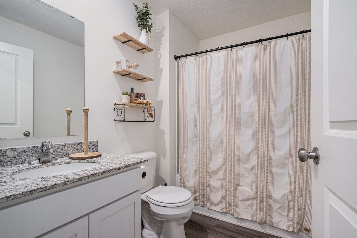 Bathroom, Interior, Wood Texture Flooring