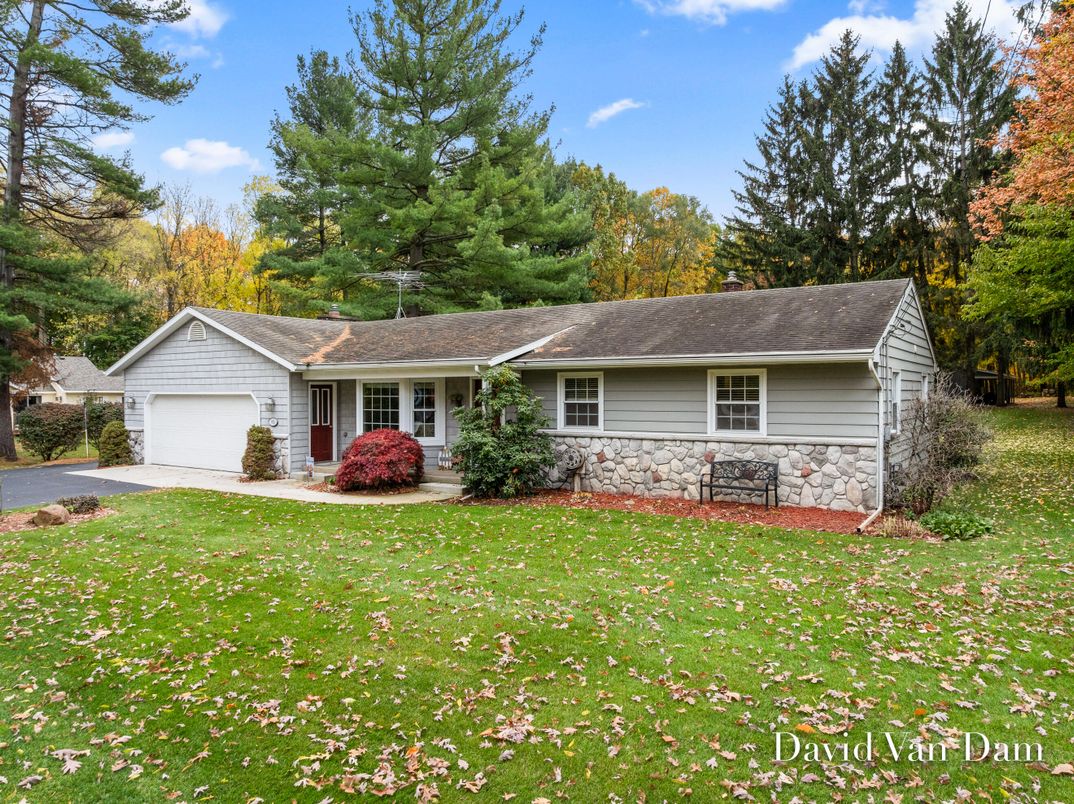 Attached, Backyard, Detached Garage, Exterior, Facade, Ranch