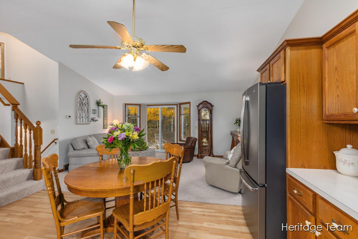 Dining room, Interior, Kitchen, Living room, Wood Texture Flooring