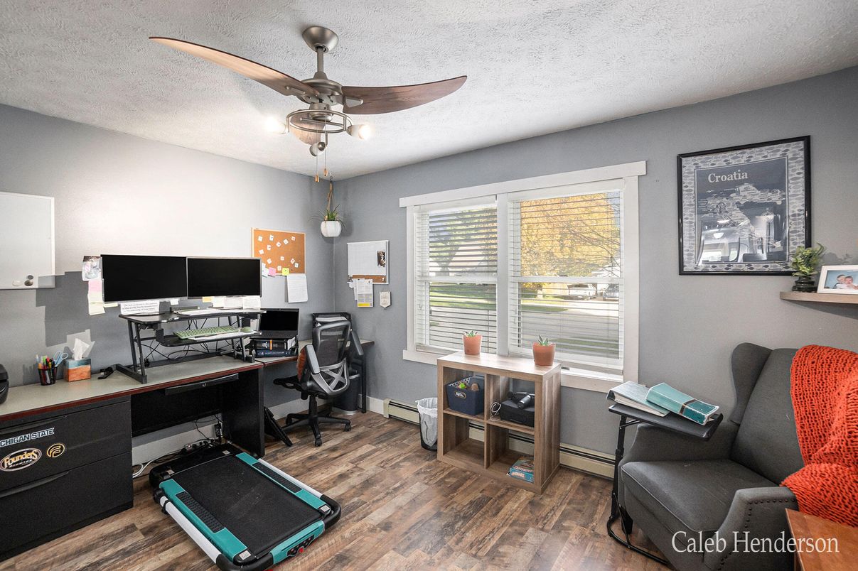 Home Office, Interior, Wood Texture Flooring