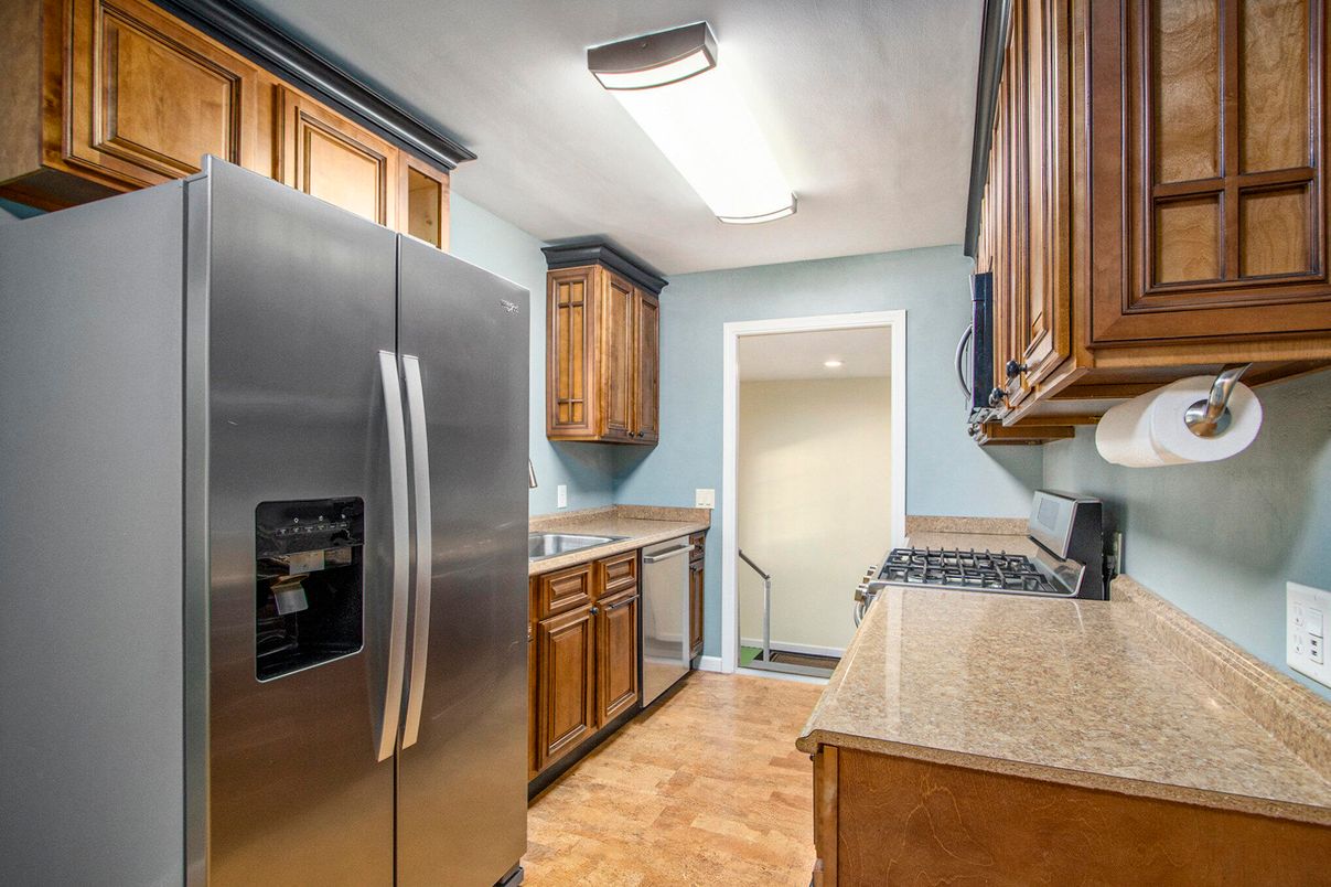 Interior, Kitchen, Wood Texture Flooring