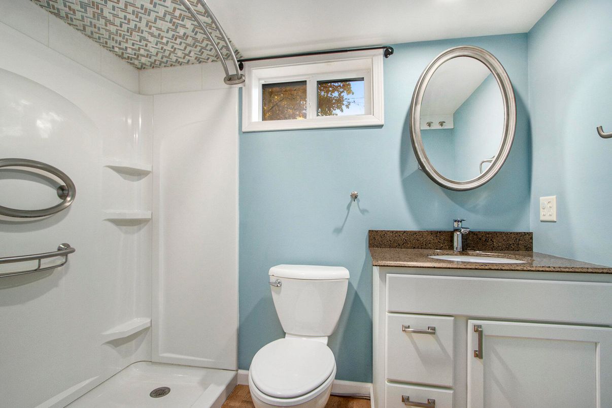 Bathroom, Interior, Wood Texture Flooring
