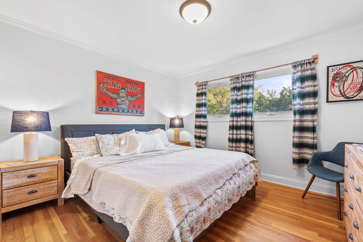 Bedroom, Interior, Wood Texture Flooring