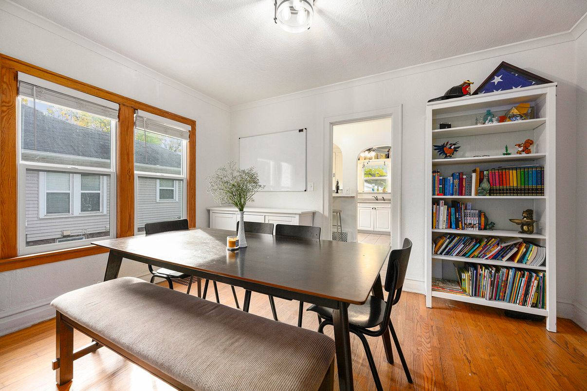 Dining room, Interior, Wood Texture Flooring