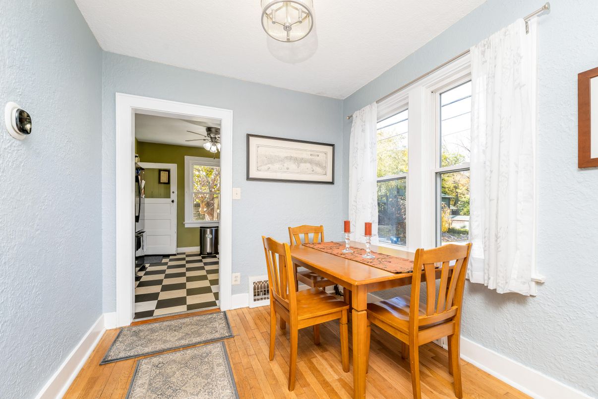 Dining room, Interior, Wood Texture Flooring