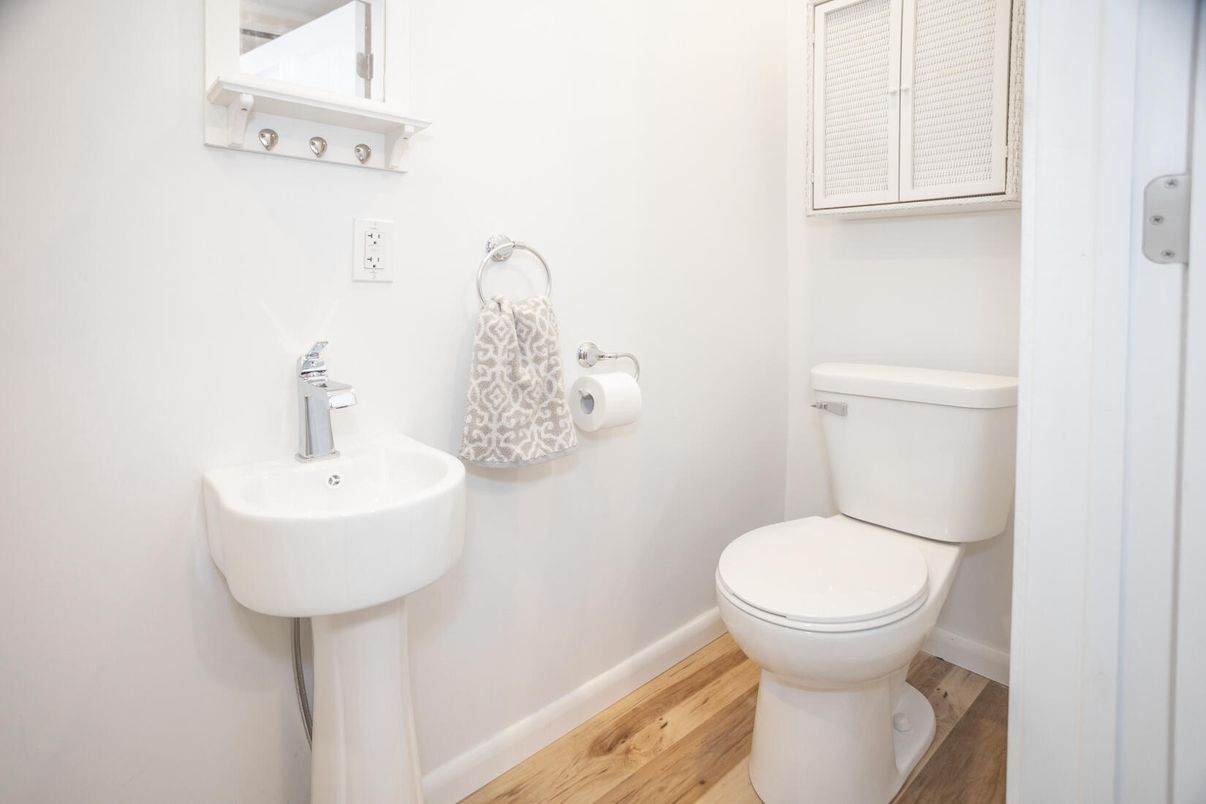 Bathroom, Interior, Wood Texture Flooring