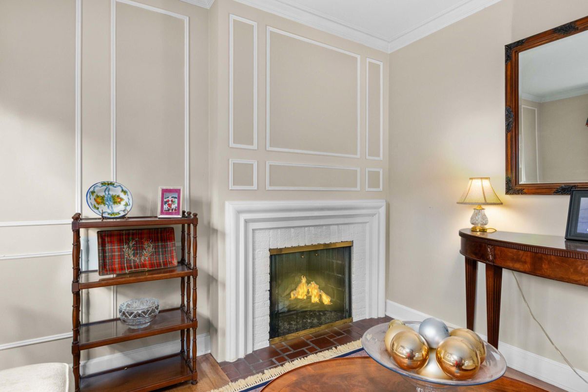 Fireplace, Interior, Wood Texture Flooring