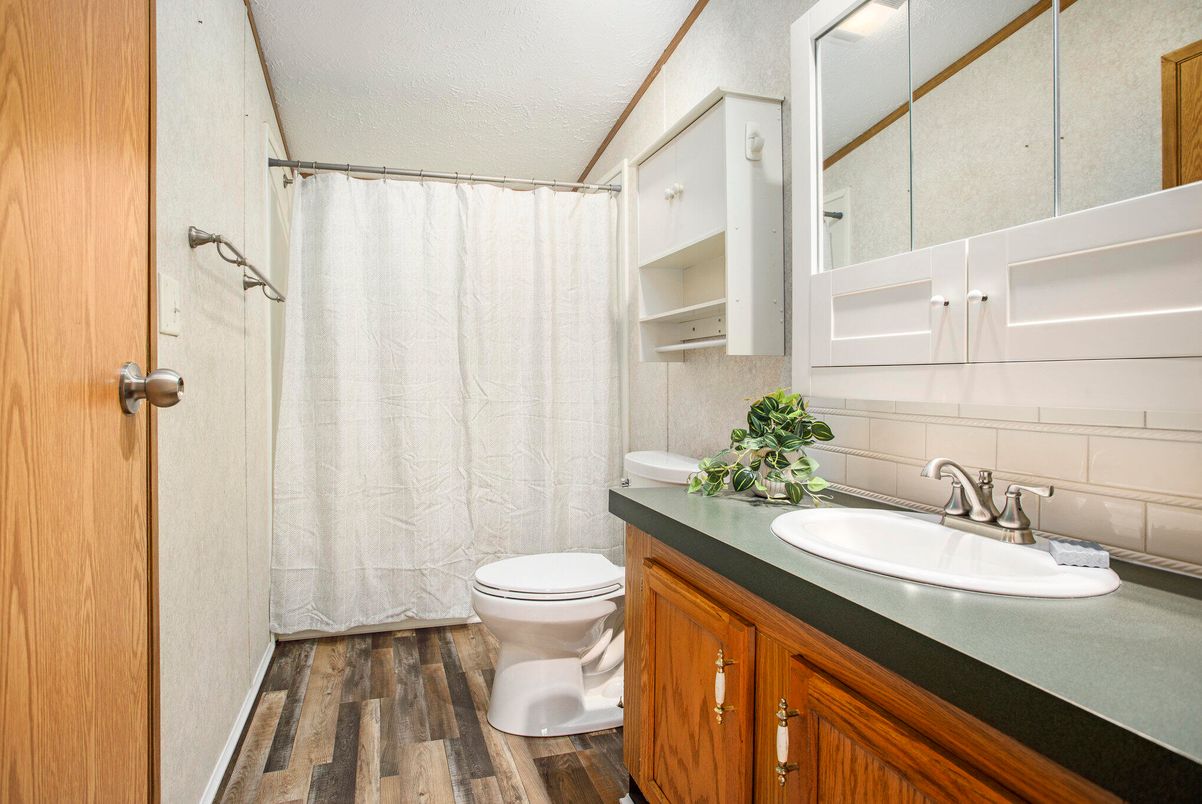Bathroom, Interior, Wood Texture Flooring
