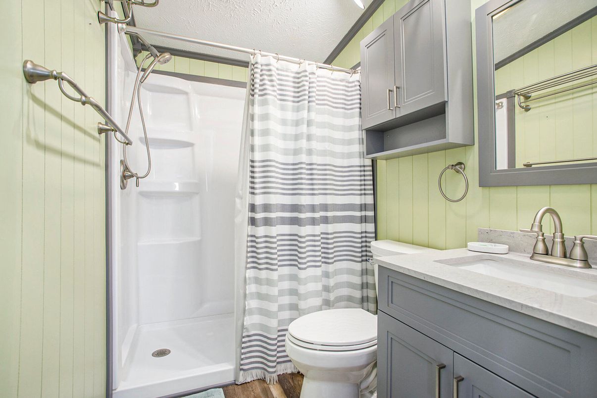 Bathroom, Interior, Wood Texture Flooring