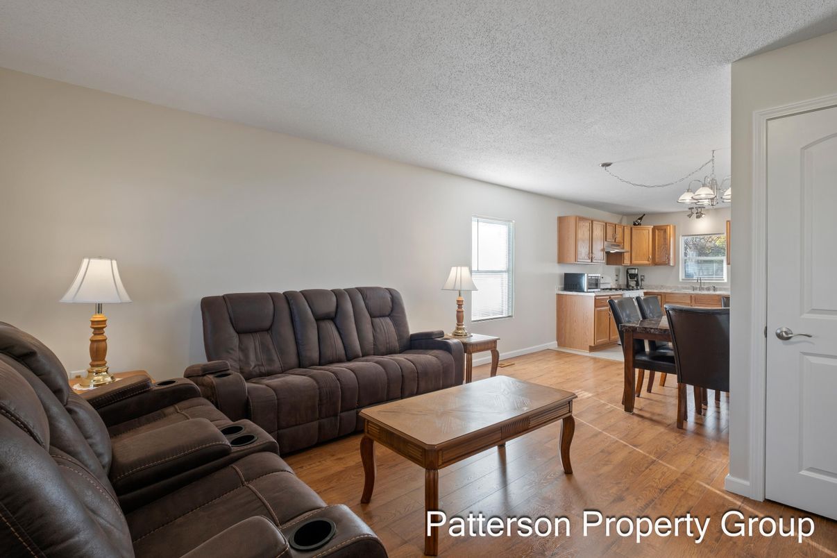 Chandelier, Home Theatre Room, Dining room, Interior, Kitchen, Living room, Wood Texture Flooring