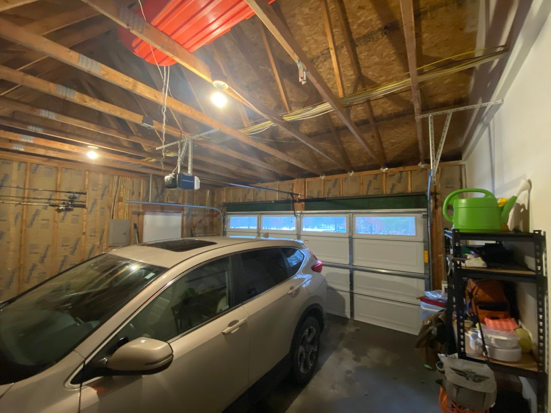 Garage, Interior, Wooden Beams, Wooden Walls