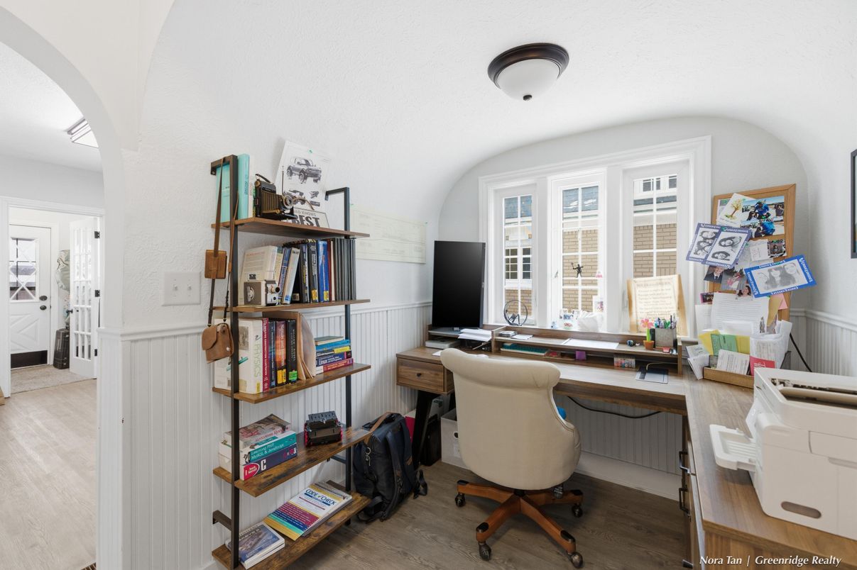 Home Office, Interior, Wood Texture Flooring