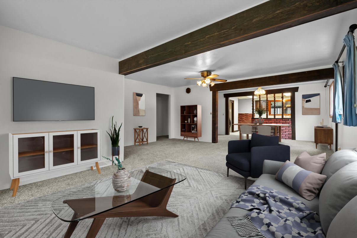 Dining room, Interior, Living room, Wooden Beams