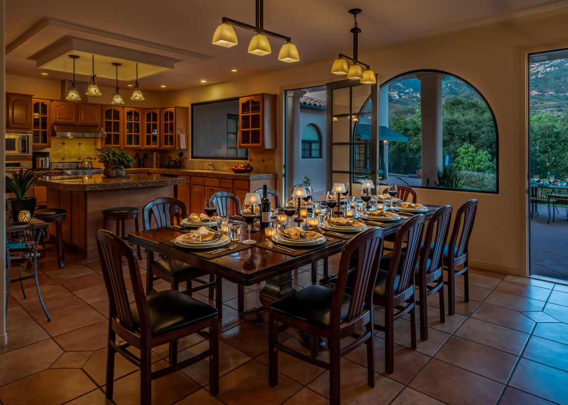 Dining room, Interior, Kitchen, Pendant Lights, Recessed Lighting