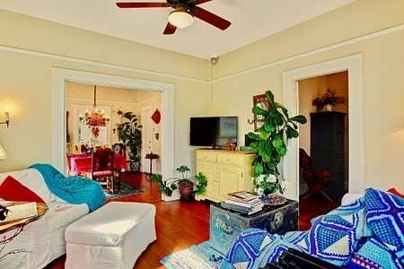 Chandelier, Interior, Living room, Wood Texture Flooring