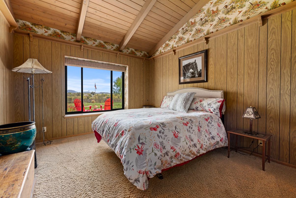 Bedroom, Interior, Wooden Ceilings, Wooden Walls