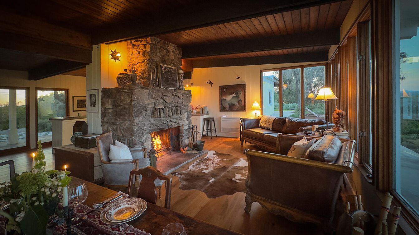 Fireplace, Interior, Living room, Wooden Beams, Wooden Ceilings, Wood Texture Flooring