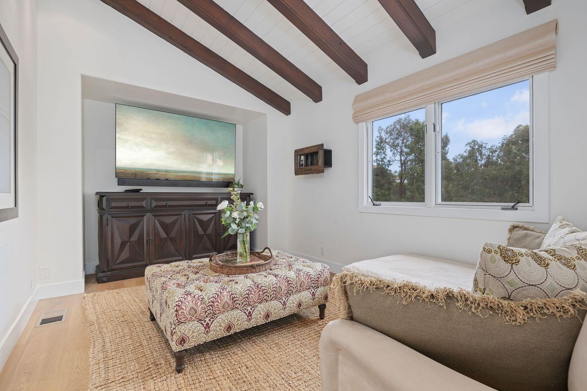 Bedroom, Interior, Wooden Beams, Wood Texture Flooring
