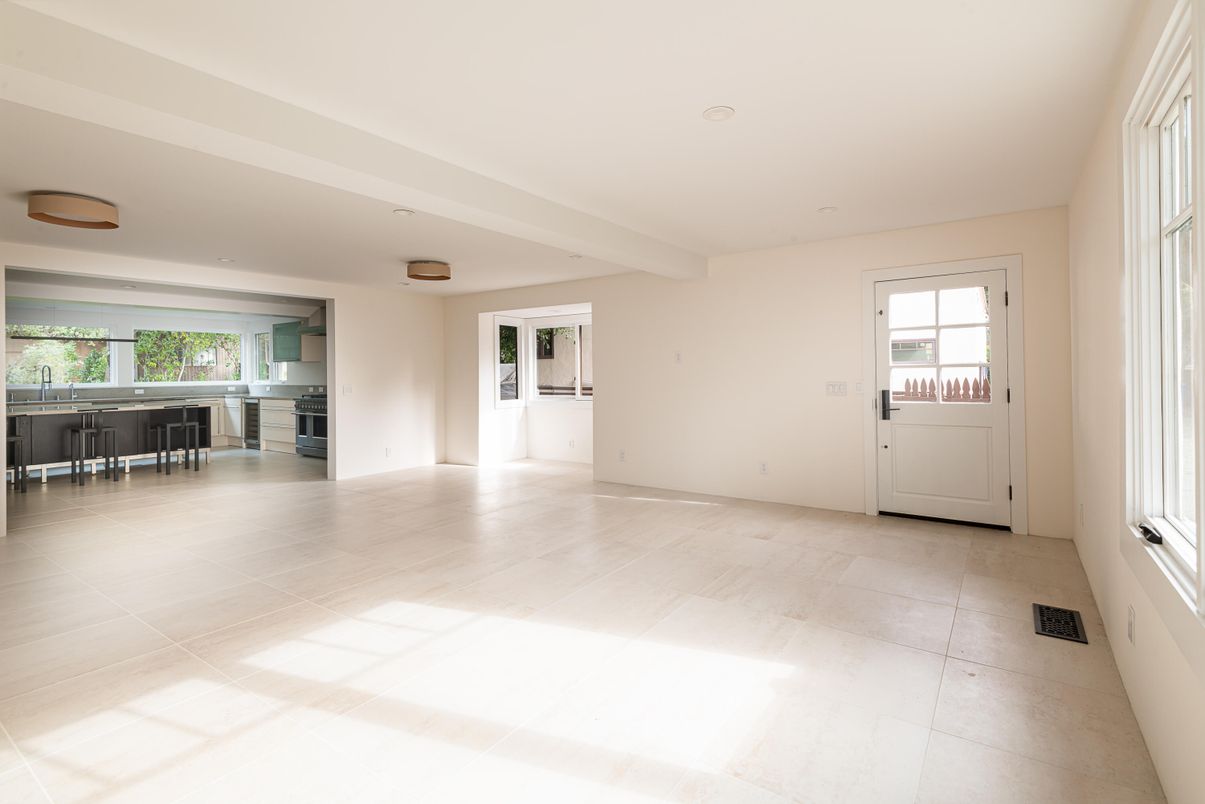 Empty room, Interior, Kitchen, Recessed Lighting