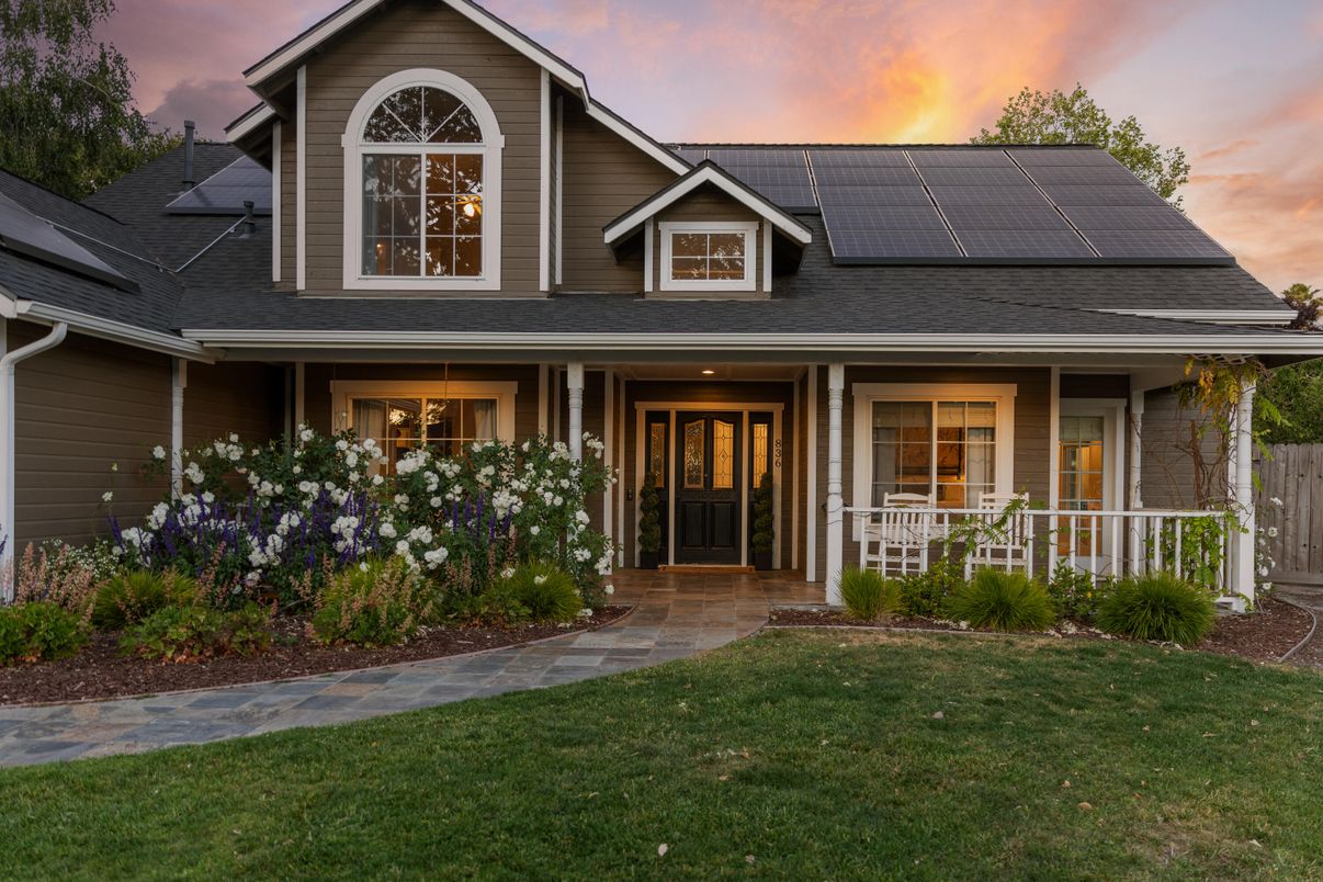 Exterior, Facade, Solar Panels, Ranch