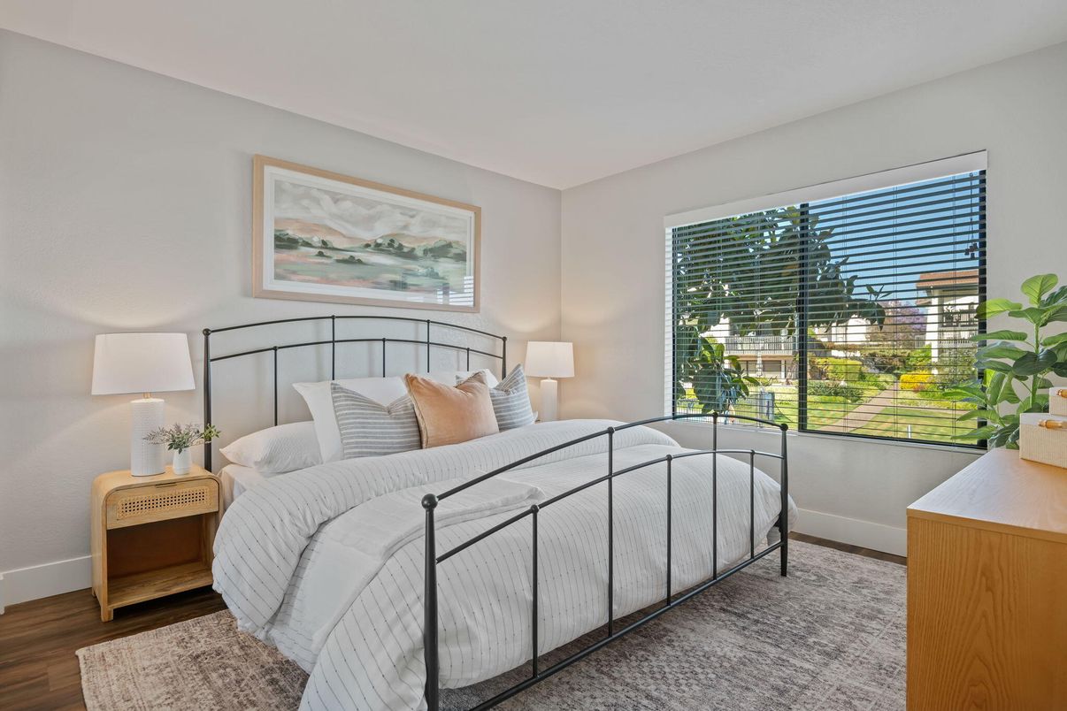 Bedroom, Interior, Wood Texture Flooring