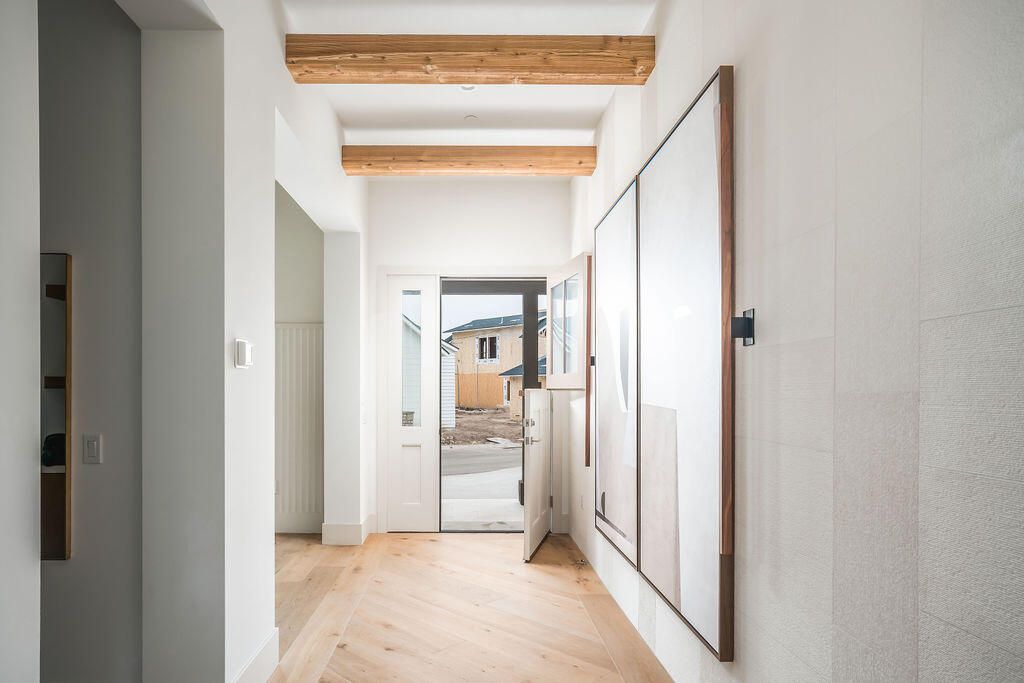 Interior, Wooden Beams, Wood Texture Flooring