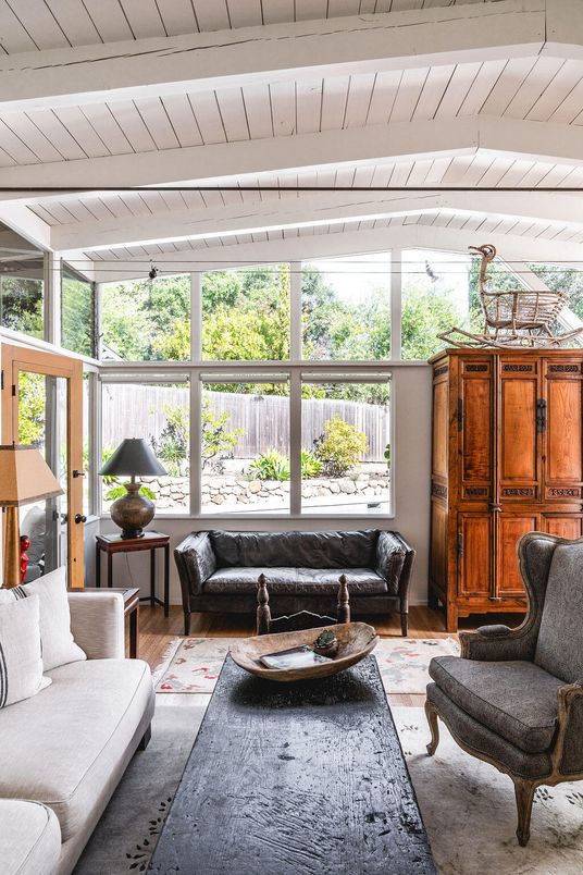 Interior, Living room, Sun Room, Wood Texture Flooring