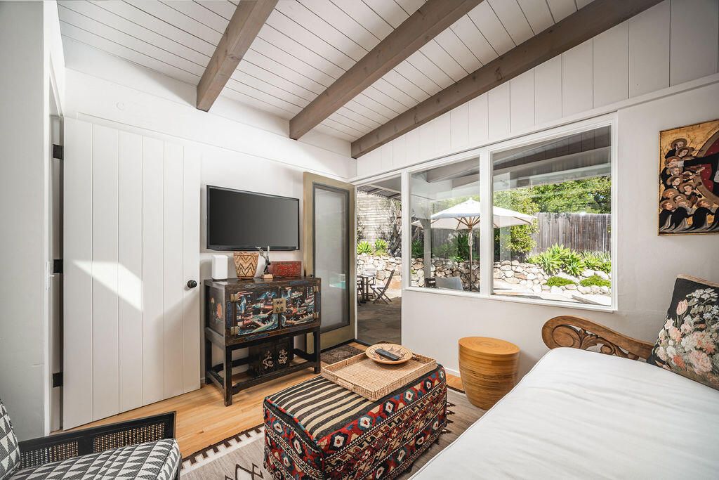 Bedroom, Interior, Wooden Beams, Wood Texture Flooring