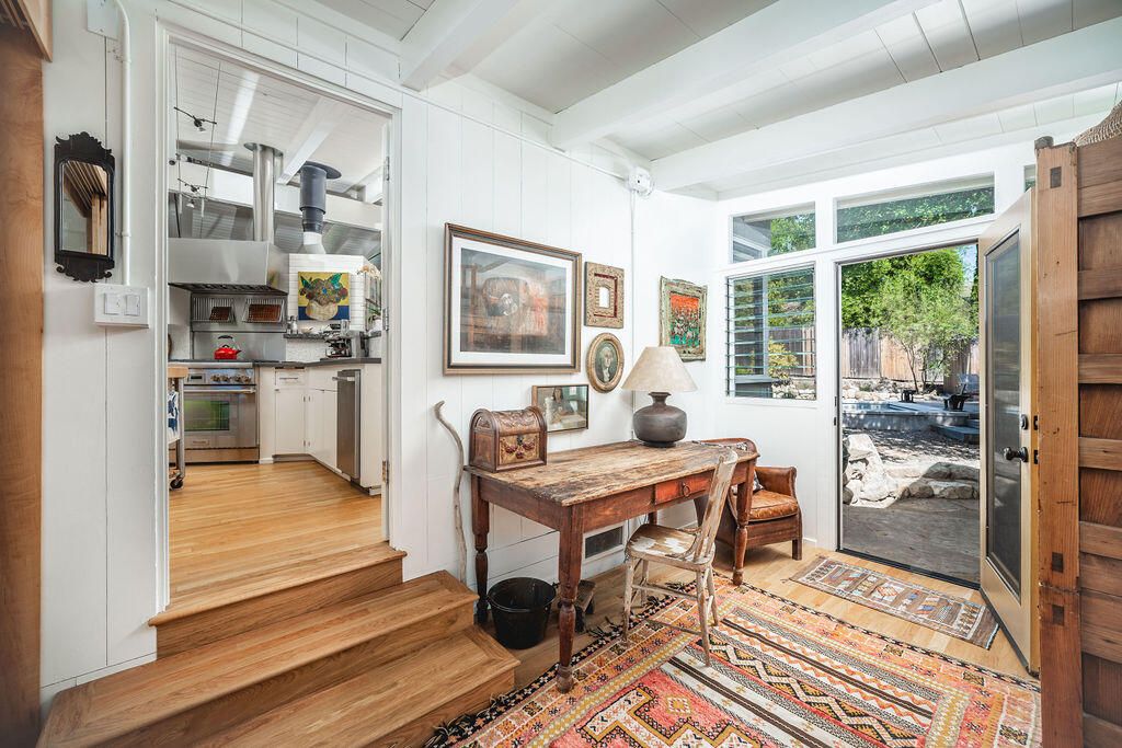 Home Office, Interior, Wood Texture Flooring