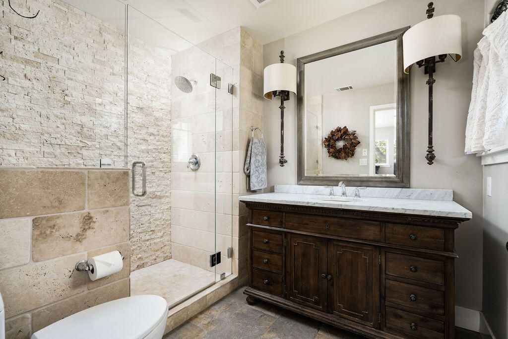 Bathroom, Glass Shower, Interior
