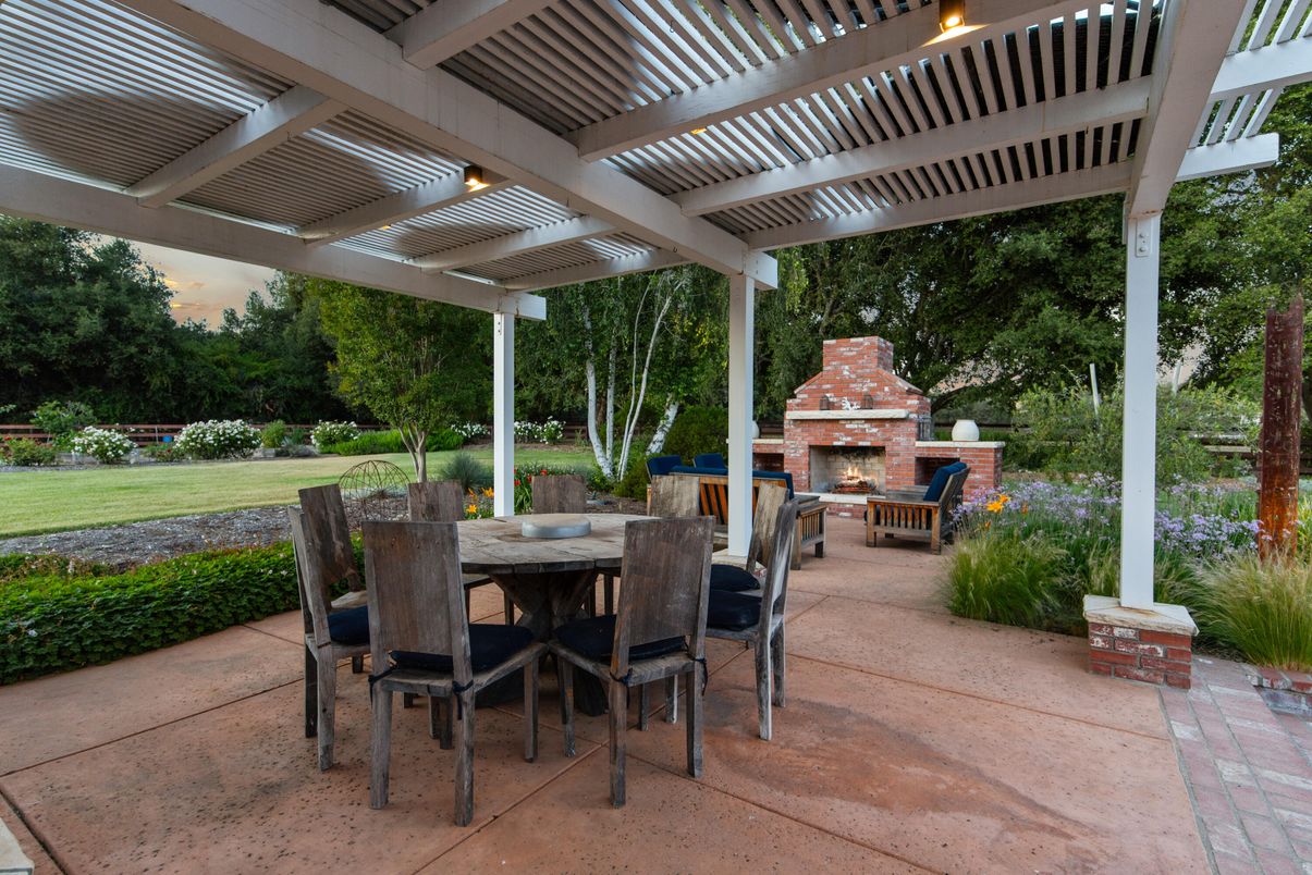 Backyard, Exterior, Fireplace