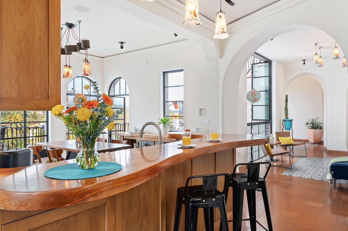 Dining room, Interior, Kitchen, Pendant Lights