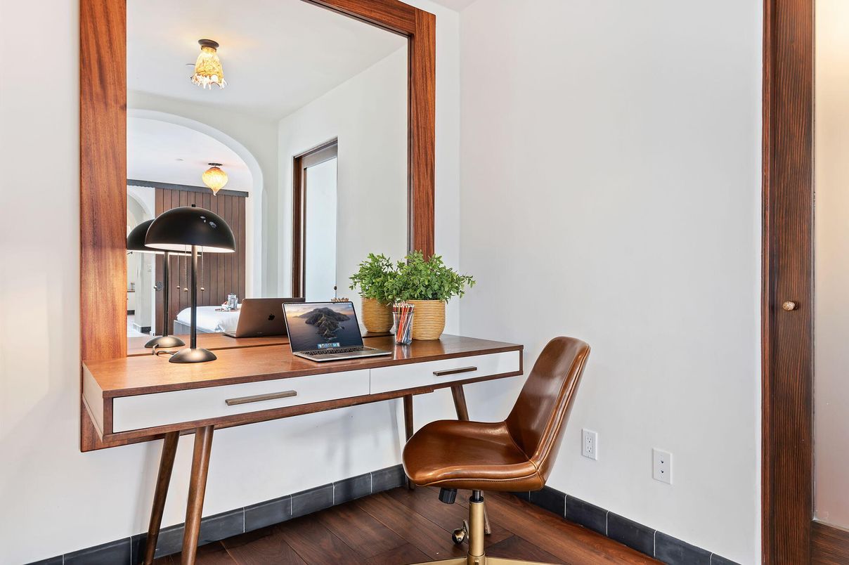 Home Office, Interior, Wood Texture Flooring