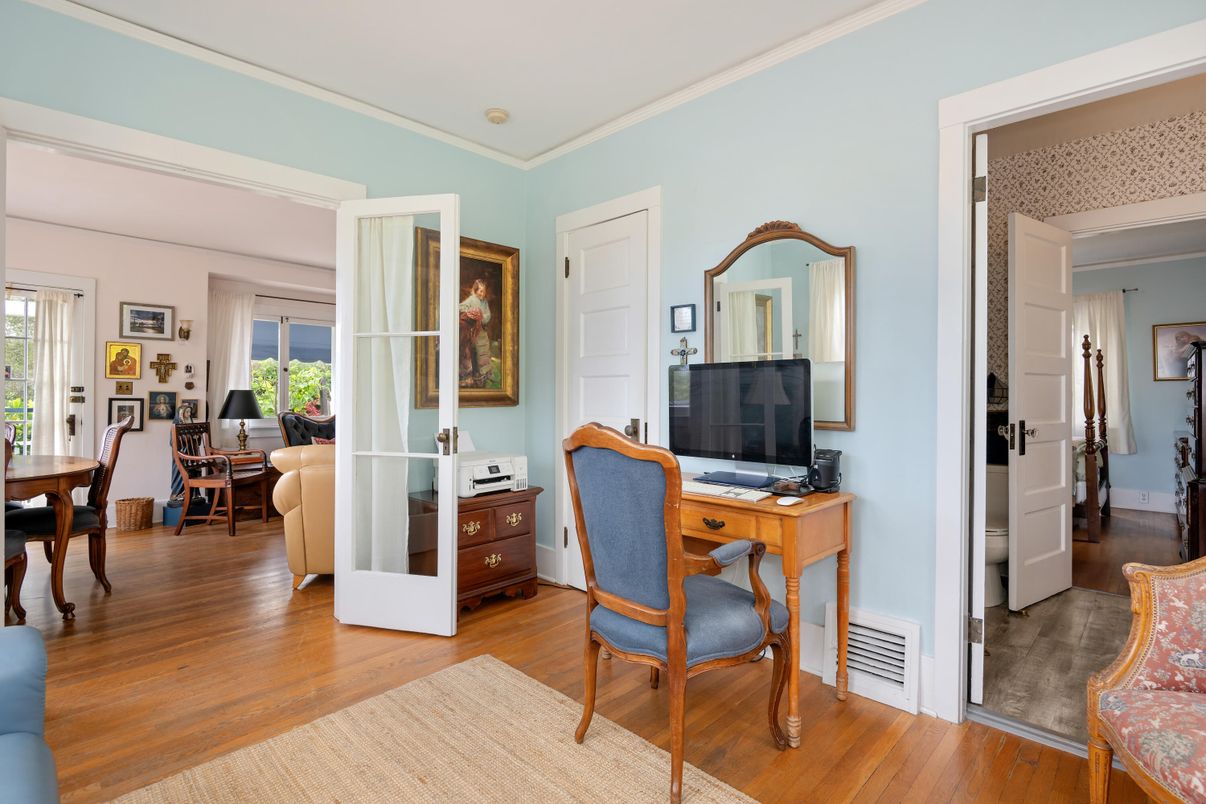 Home Office, Interior, Wood Texture Flooring