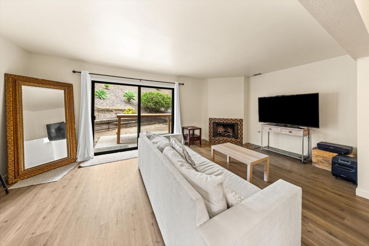 Fireplace, Interior, Living room, Wood Texture Flooring