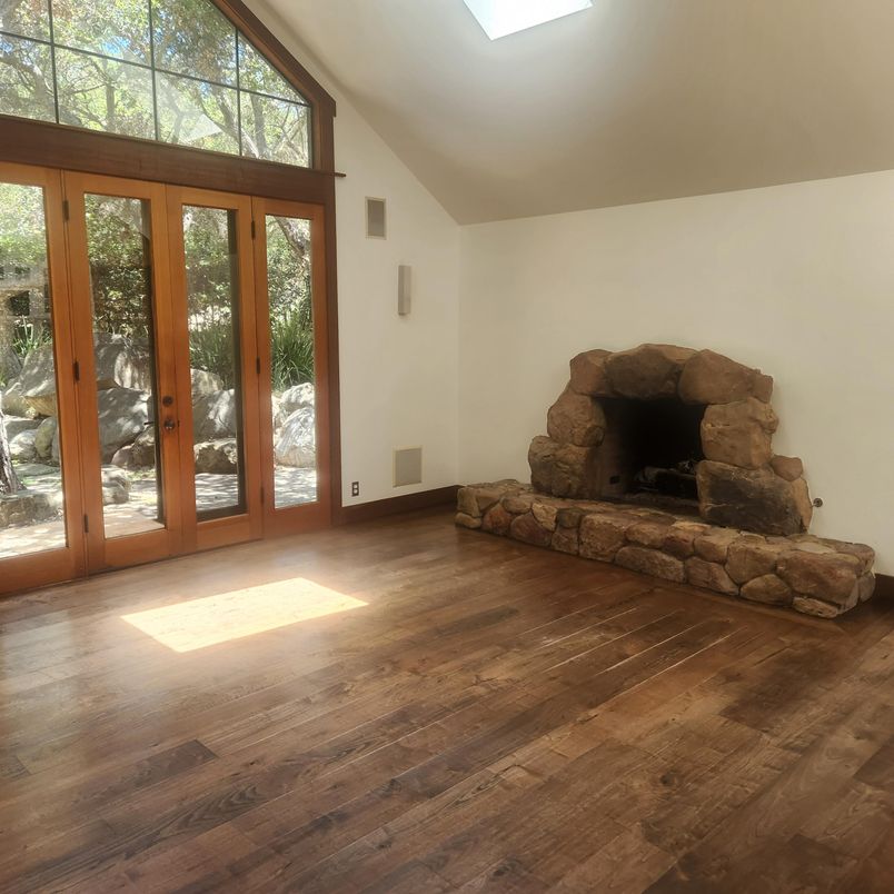 Fireplace, Interior, Wood Texture Flooring