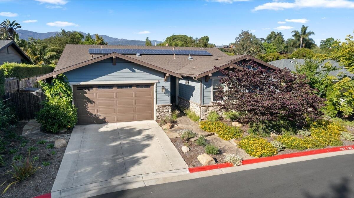 Attached, Exterior, Facade, Solar Panels, Ranch