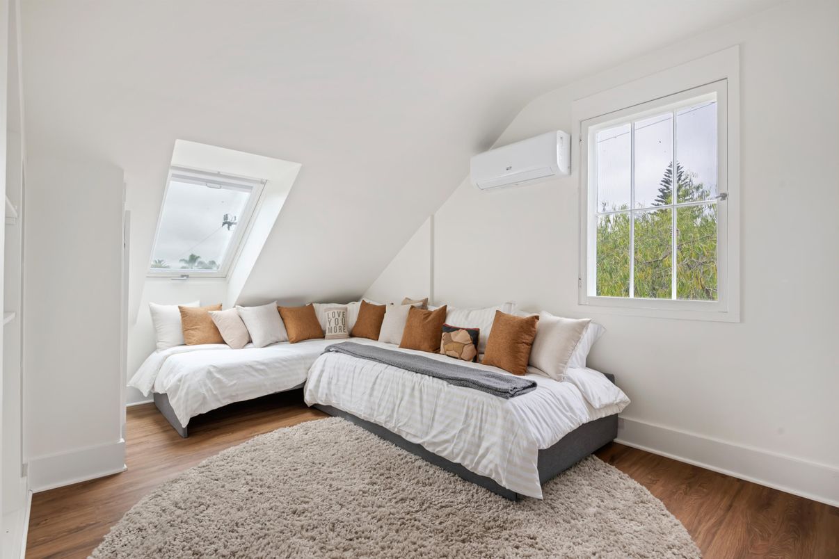 Bedroom, Interior, Wood Texture Flooring